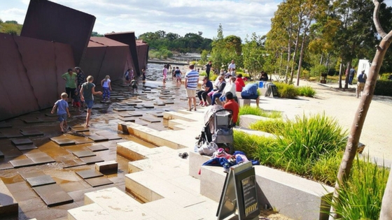 Cranbourne Botanic Gardens waterway playspace